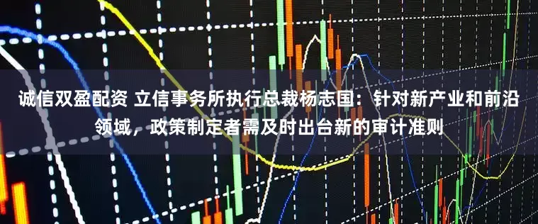 诚信双盈配资 立信事务所执行总裁杨志国：针对新产业和前沿领域，政策制定者需及时出台新的审计准则
